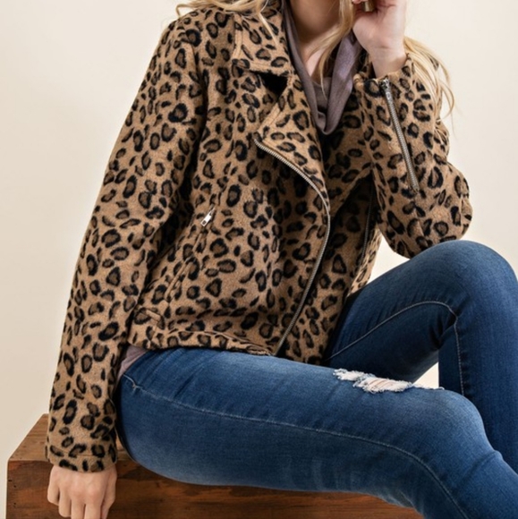 Leopard Moto Jacket - Picture 3 of 6